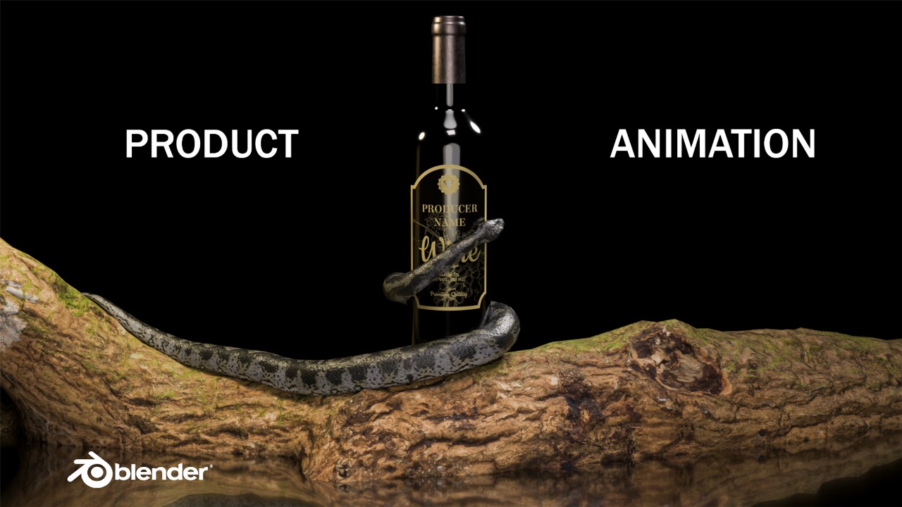 Download Assets | 🐍 Blender Product Animation Tutorial | Snake Wrap Effect 🌟